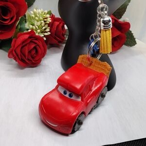 ⭐ Disney Cars Lightning McQueen Custom Keychain